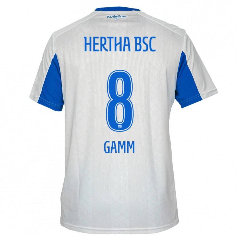 Danxen Dětské Giorgio Gamm #8 Bílá Modrá Daleko Hráčské Dresy 2025/26 Dres