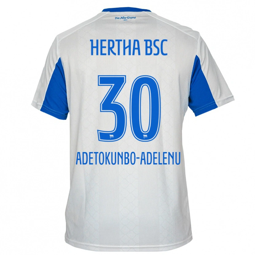 Danxen Dětské Oluwajimi Adetokunbo-Adelenu #30 Bílá Modrá Daleko Hráčské Dresy 2025/26 Dres