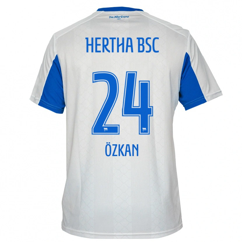 Danxen Dětské Muhammed Özkan #24 Bílá Modrá Daleko Hráčské Dresy 2025/26 Dres