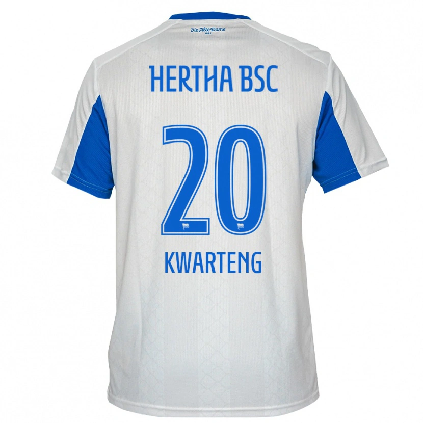 Danxen Dětské Ferdinand Kwarteng #20 Bílá Modrá Daleko Hráčské Dresy 2025/26 Dres