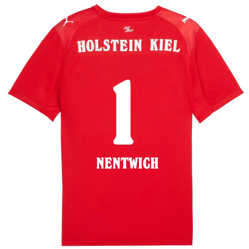 Danxen Dětské Emma Nentwich #1 Červená Modrá Daleko Hráčské Dresy 2025/26 Dres
