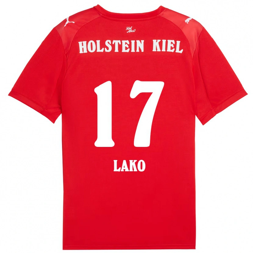Danxen Dětské Arjela Lako #17 Červená Modrá Daleko Hráčské Dresy 2025/26 Dres