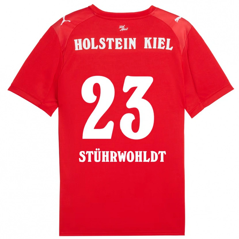 Danxen Dětské Timon Stührwohldt #23 Červená Modrá Daleko Hráčské Dresy 2025/26 Dres