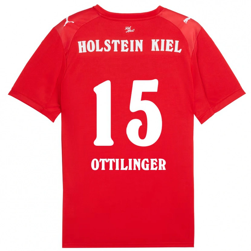 Danxen Dětské Tim Ottilinger #15 Červená Modrá Daleko Hráčské Dresy 2025/26 Dres