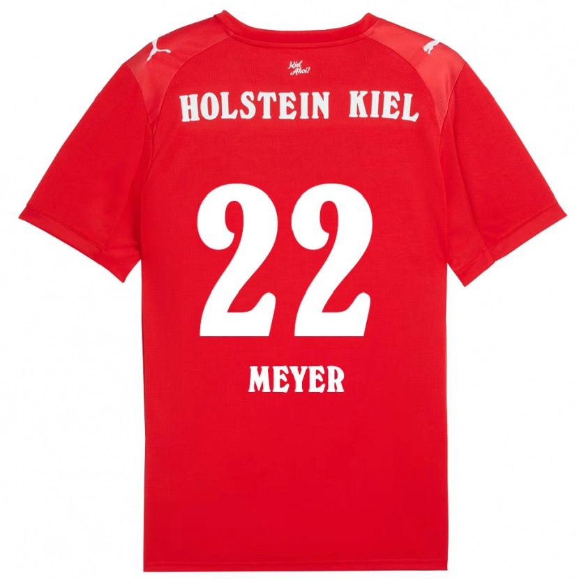 Danxen Dětské Mätthi Meyer #22 Červená Modrá Daleko Hráčské Dresy 2025/26 Dres