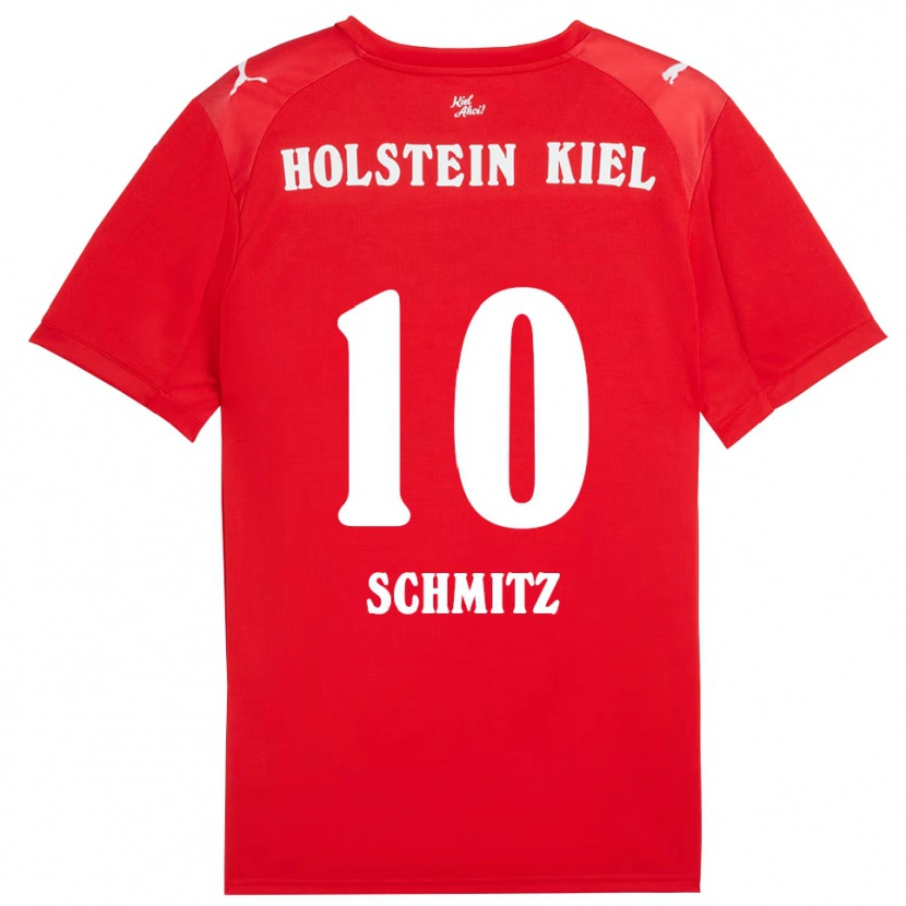 Danxen Dětské Maximilian Schmitz #10 Červená Modrá Daleko Hráčské Dresy 2025/26 Dres