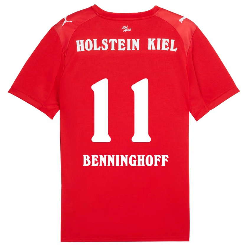 Danxen Dětské Finn Benninghoff #11 Červená Modrá Daleko Hráčské Dresy 2025/26 Dres
