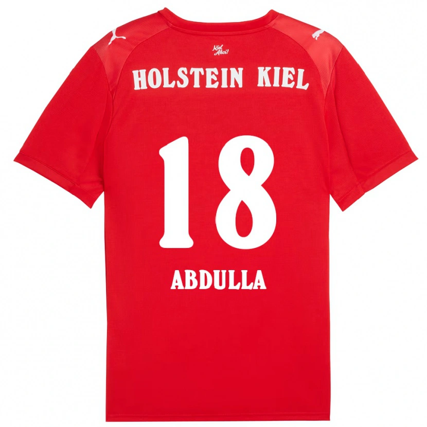 Danxen Dětské Ali Abdulla #18 Červená Modrá Daleko Hráčské Dresy 2025/26 Dres