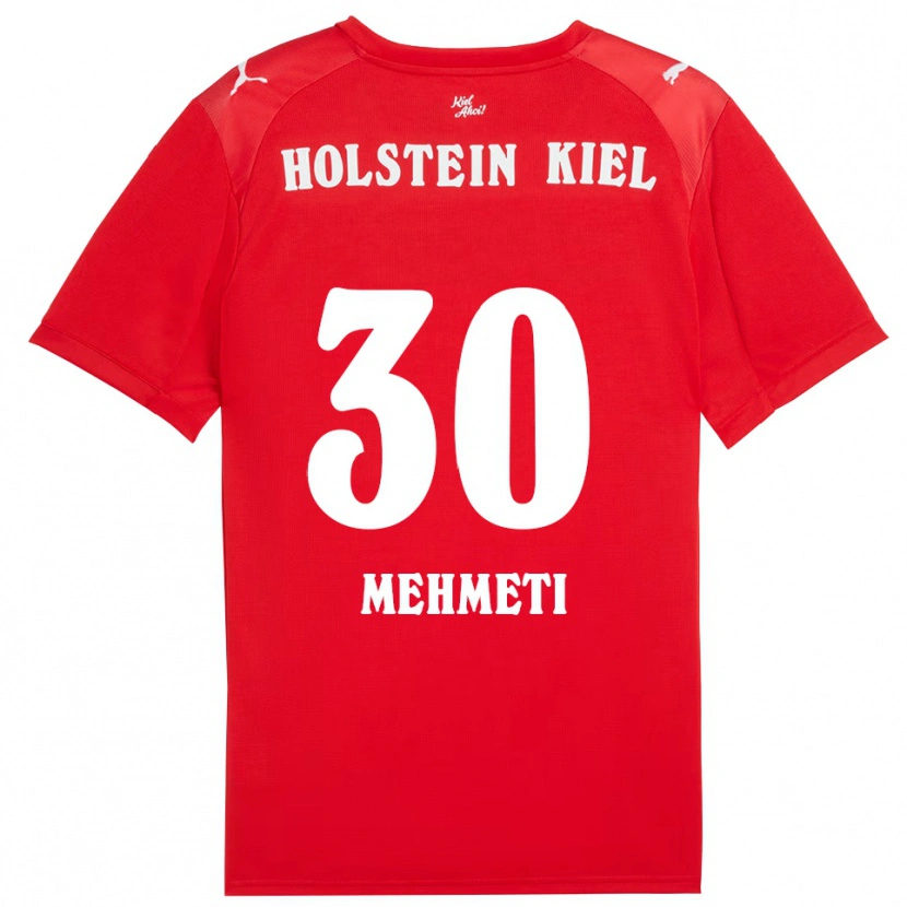 Danxen Dětské Valton Mehmeti #30 Červená Modrá Daleko Hráčské Dresy 2025/26 Dres