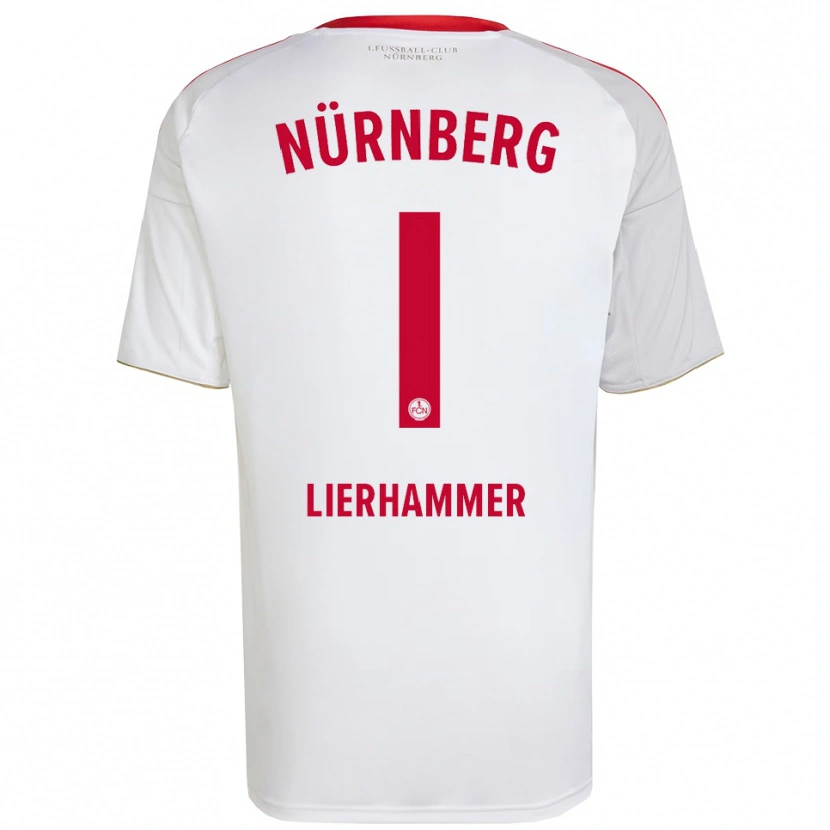 Danxen Dětské Tim Lierhammer #1 Bílá Červená Daleko Hráčské Dresy 2025/26 Dres
