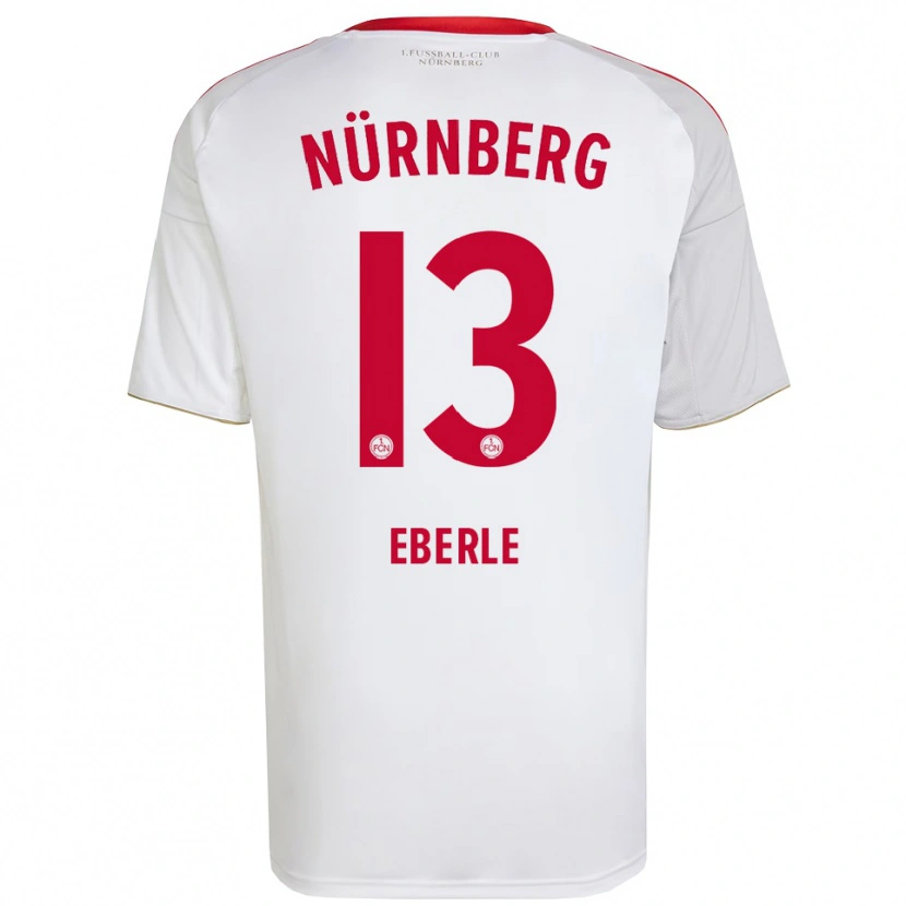 Danxen Dětské Leo Eberle #13 Bílá Červená Daleko Hráčské Dresy 2025/26 Dres