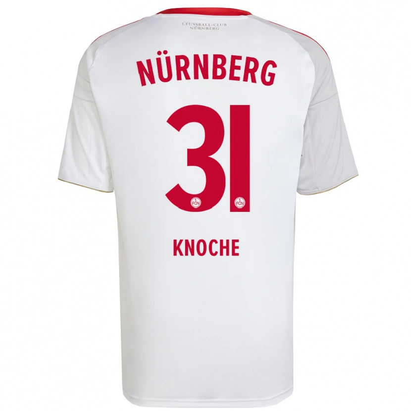 Danxen Dětské Robin Knoche #31 Bílá Červená Daleko Hráčské Dresy 2025/26 Dres