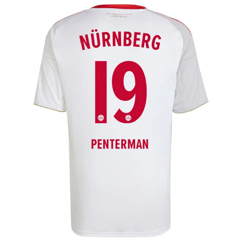 Danxen Dětské Jesper Penterman #19 Bílá Červená Daleko Hráčské Dresy 2025/26 Dres