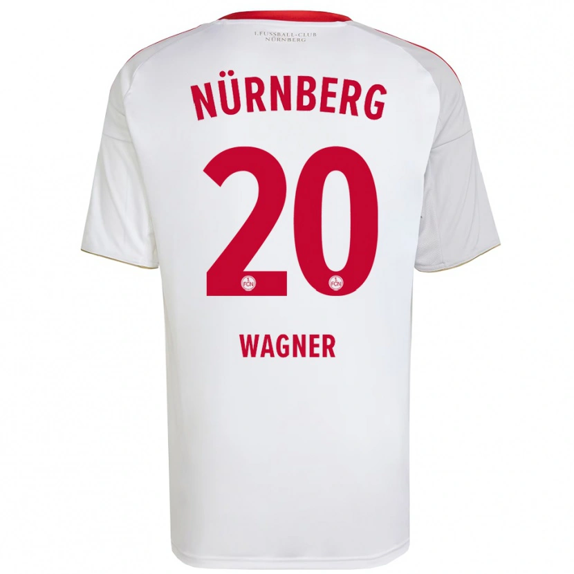 Danxen Dětské Erik Wagner #20 Bílá Červená Daleko Hráčské Dresy 2025/26 Dres