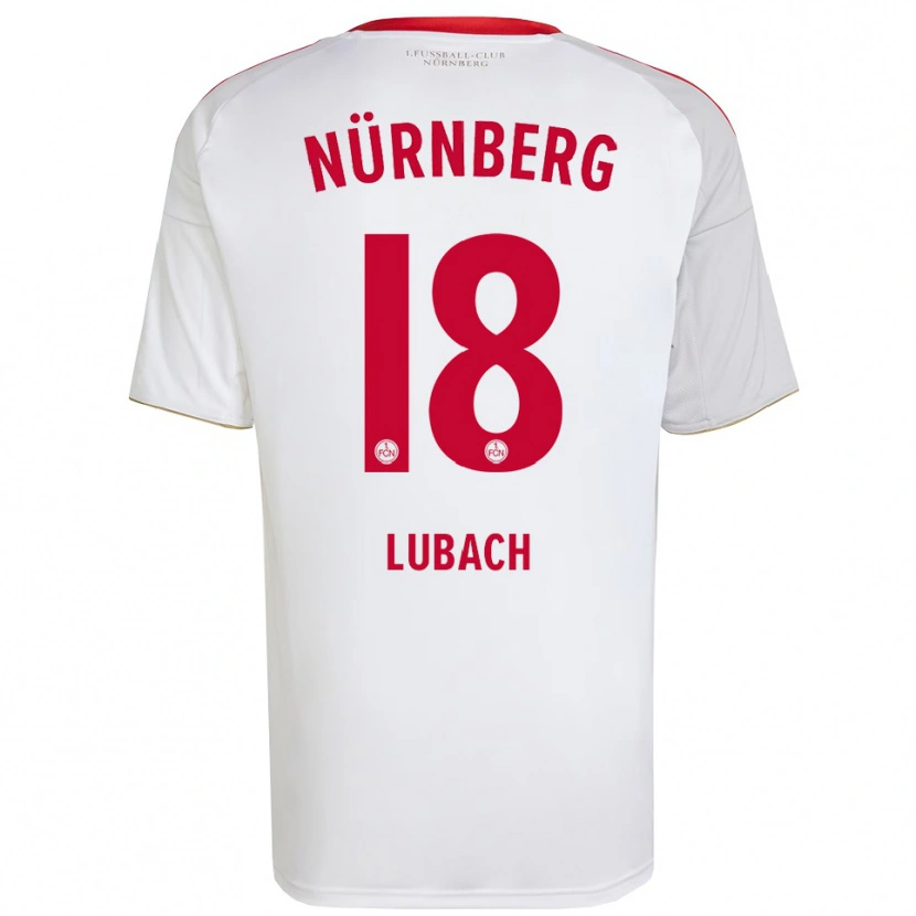 Danxen Dětské Rafael Lubach #18 Bílá Červená Daleko Hráčské Dresy 2025/26 Dres