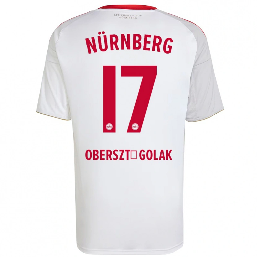 Danxen Dětské Karol Oberszt-Golak #17 Bílá Červená Daleko Hráčské Dresy 2025/26 Dres