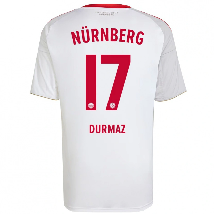 Danxen Dětské Enes Durmaz #17 Bílá Červená Daleko Hráčské Dresy 2025/26 Dres