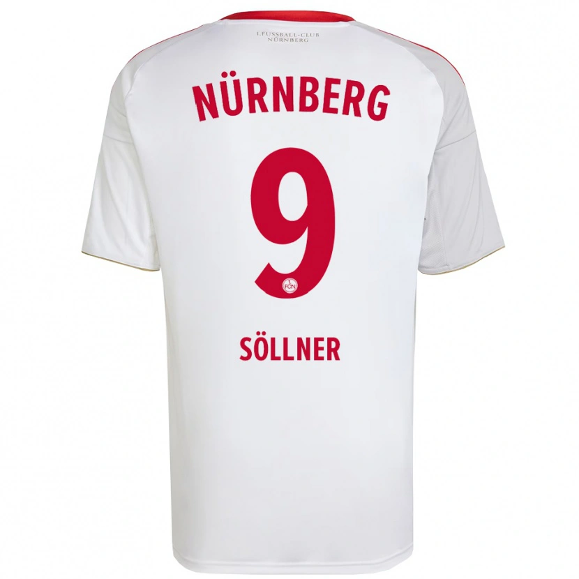 Danxen Dětské Tobias Söllner #9 Bílá Červená Daleko Hráčské Dresy 2025/26 Dres
