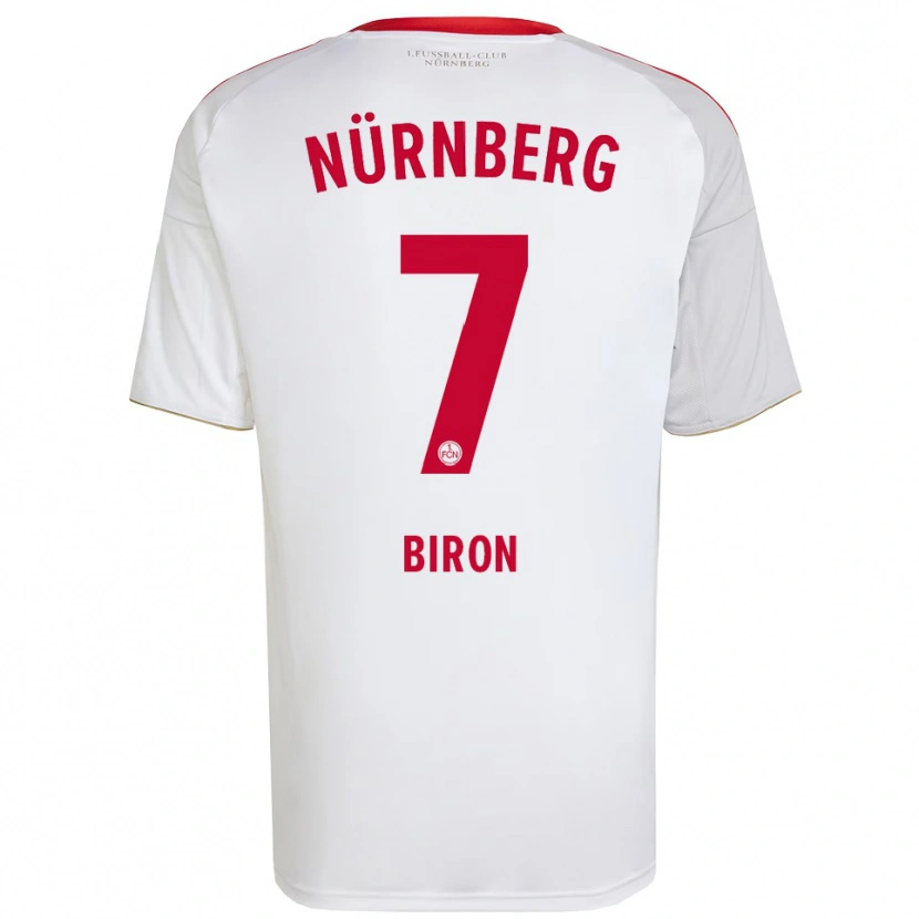 Danxen Dětské Mickaël Biron #7 Bílá Červená Daleko Hráčské Dresy 2025/26 Dres
