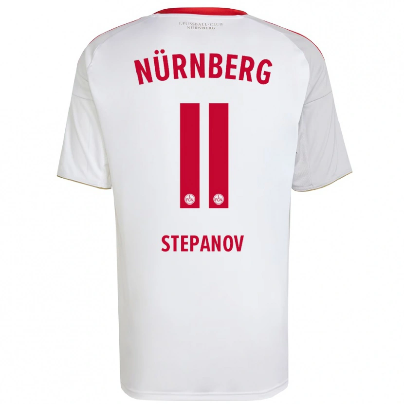 Danxen Dětské Artem Stepanov #11 Bílá Červená Daleko Hráčské Dresy 2025/26 Dres