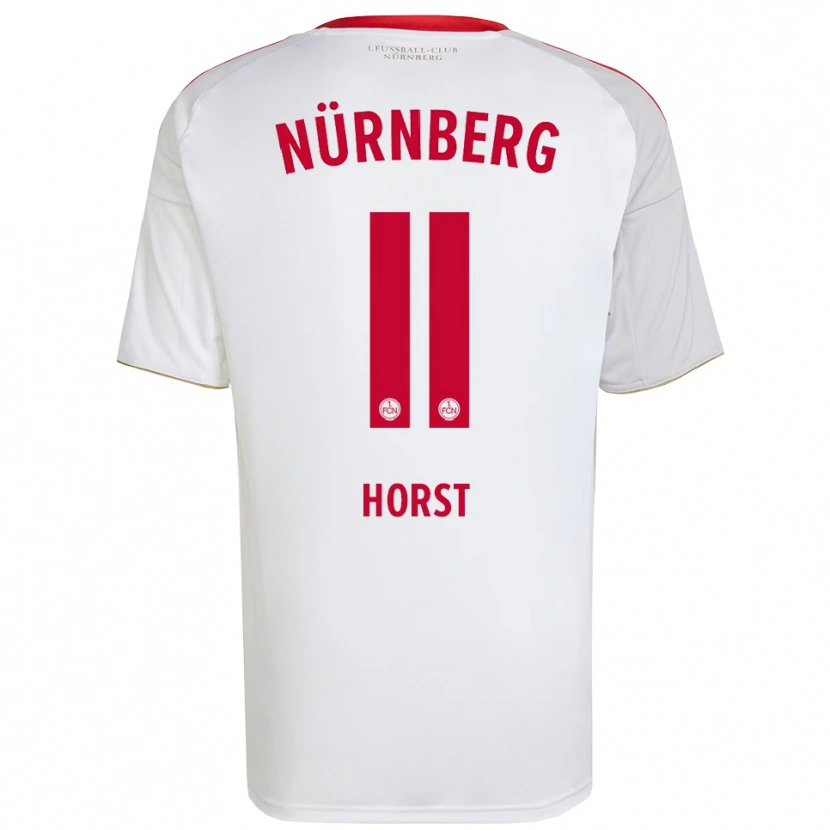 Danxen Dětské Luca Horst #11 Bílá Červená Daleko Hráčské Dresy 2025/26 Dres