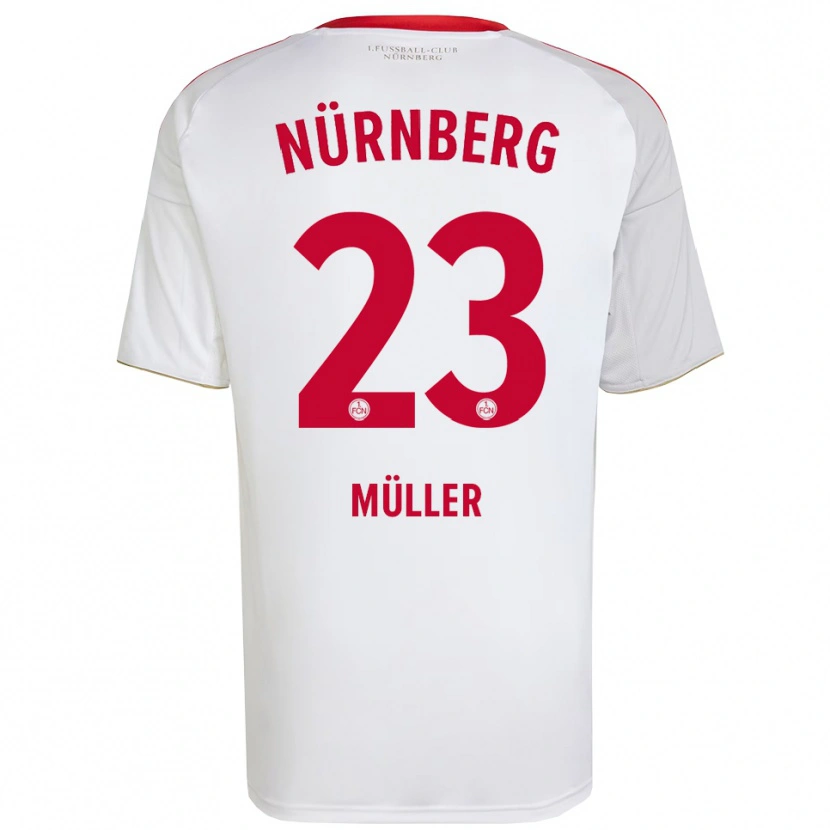 Danxen Dětské Paul Müller #23 Bílá Červená Daleko Hráčské Dresy 2025/26 Dres