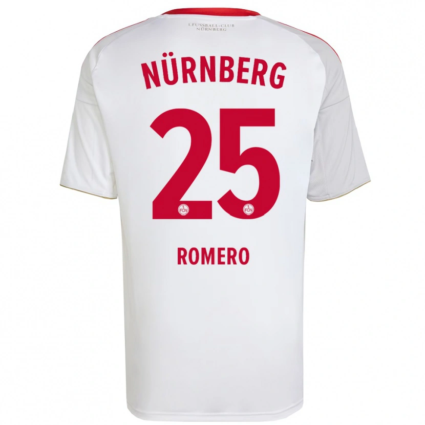 Danxen Dětské Lourdes Romero #25 Bílá Červená Daleko Hráčské Dresy 2025/26 Dres