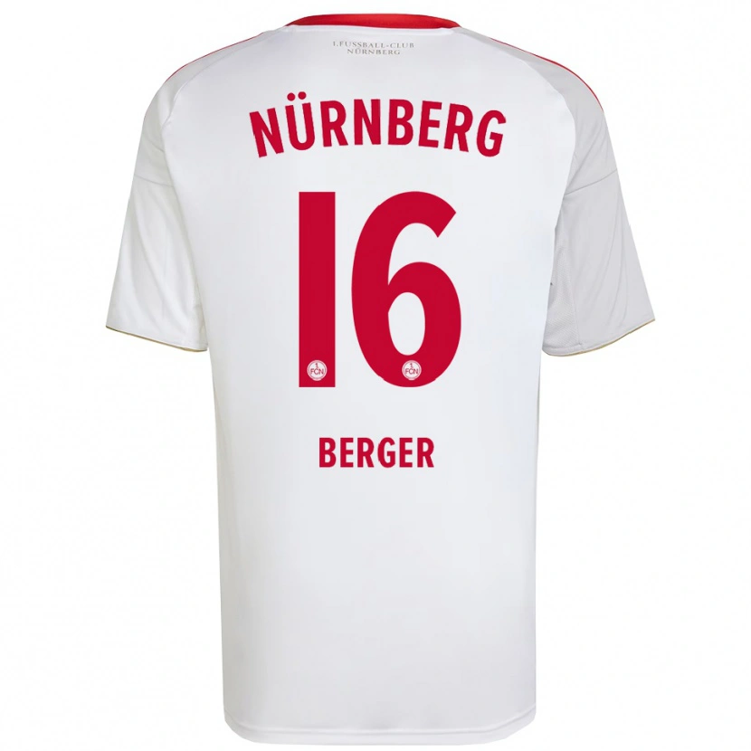 Danxen Dětské Tim Berger #16 Bílá Červená Daleko Hráčské Dresy 2025/26 Dres