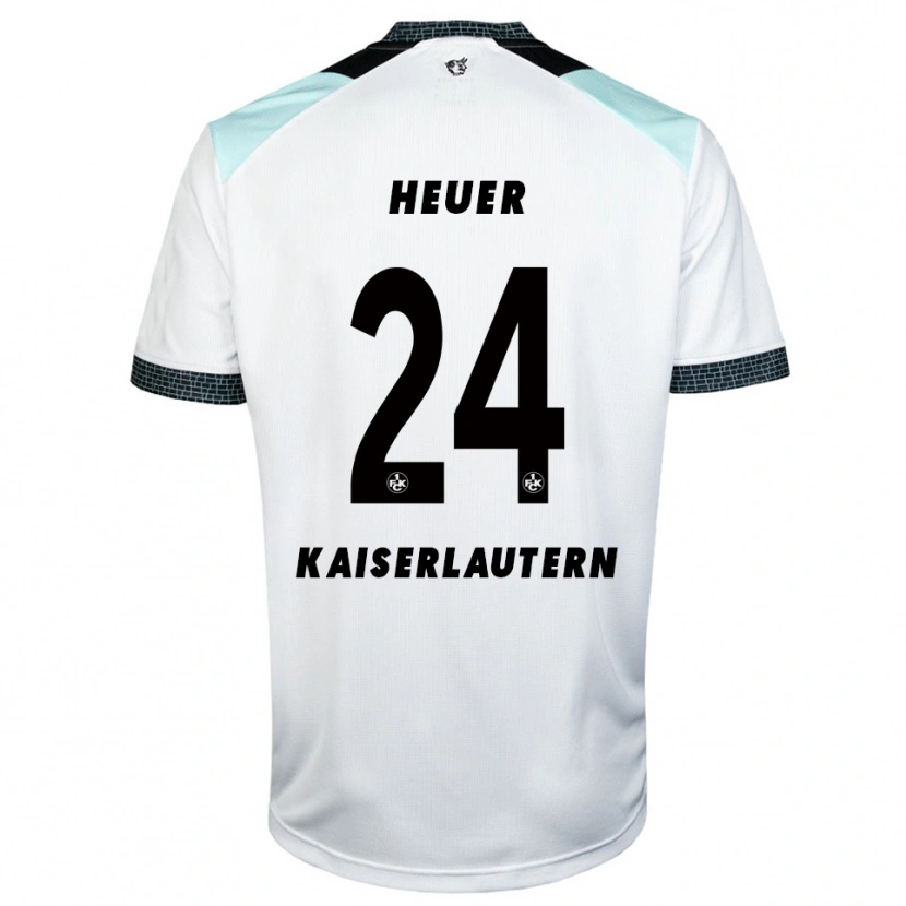 Danxen Dětské Jannis Heuer #24 Bílá Černá Daleko Hráčské Dresy 2025/26 Dres