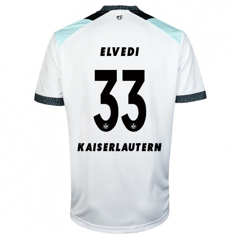 Danxen Dětské Jan Elvedi #33 Bílá Černá Daleko Hráčské Dresy 2025/26 Dres