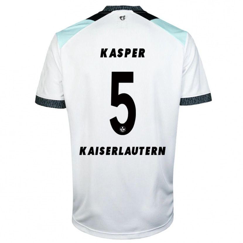 Danxen Dětské Linus Kasper #5 Bílá Černá Daleko Hráčské Dresy 2025/26 Dres