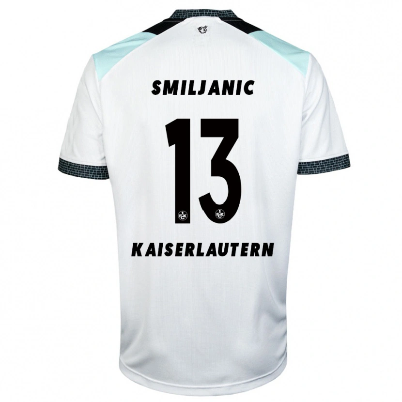 Danxen Dětské Ivan Smiljanic #13 Bílá Černá Daleko Hráčské Dresy 2025/26 Dres