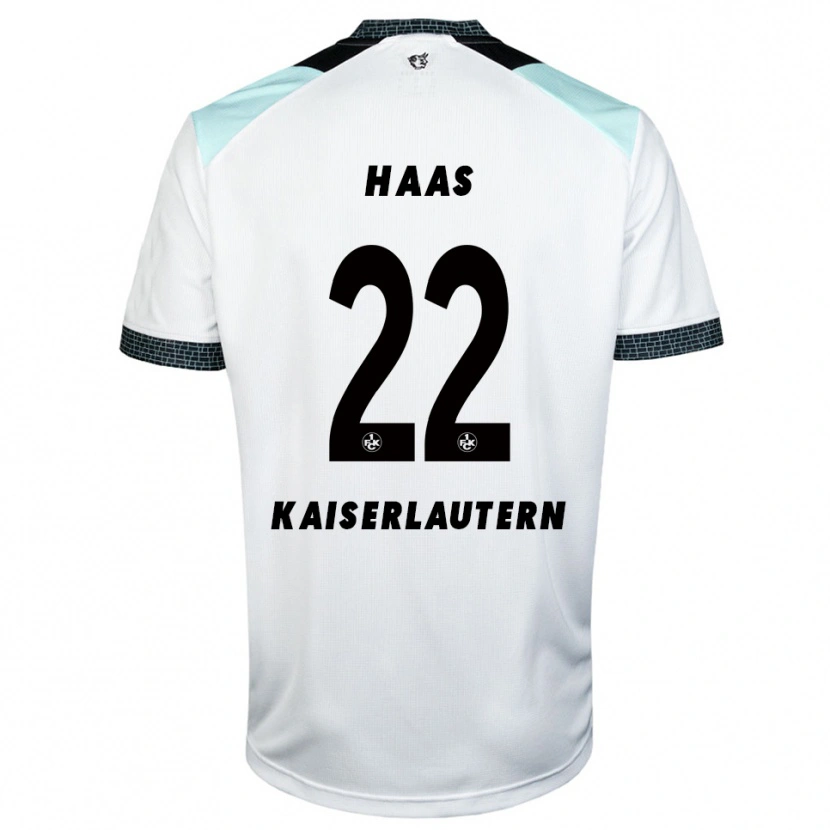 Danxen Dětské Mika Haas #22 Bílá Černá Daleko Hráčské Dresy 2025/26 Dres