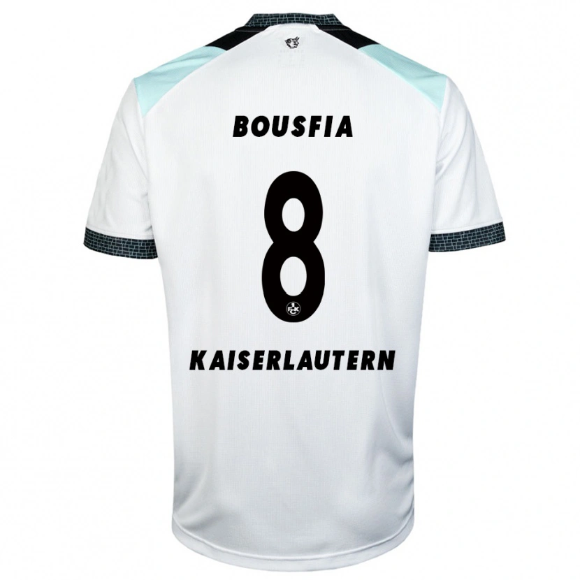 Danxen Dětské Sami Bousfia #8 Bílá Černá Daleko Hráčské Dresy 2025/26 Dres