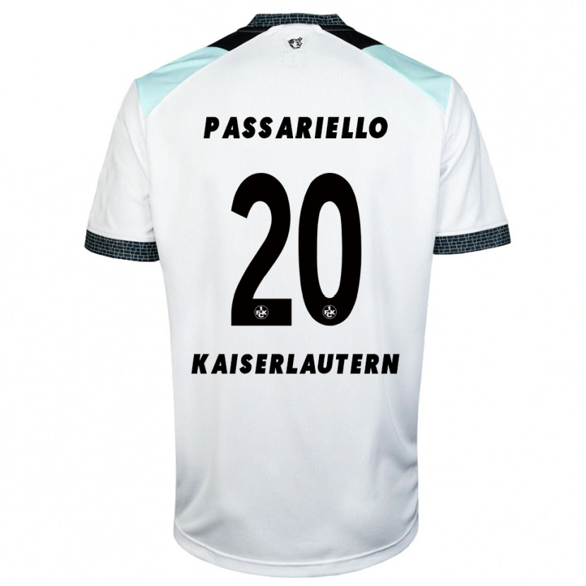 Danxen Dětské Federico Passariello #20 Bílá Černá Daleko Hráčské Dresy 2025/26 Dres