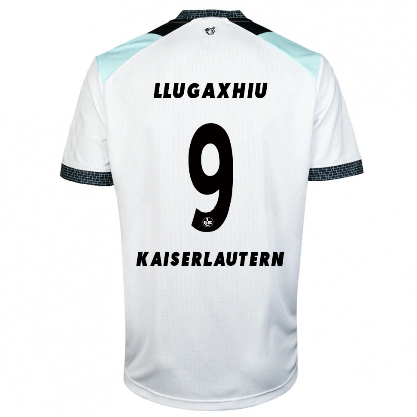 Danxen Dětské Arjon Llugaxhiu #9 Bílá Černá Daleko Hráčské Dresy 2025/26 Dres