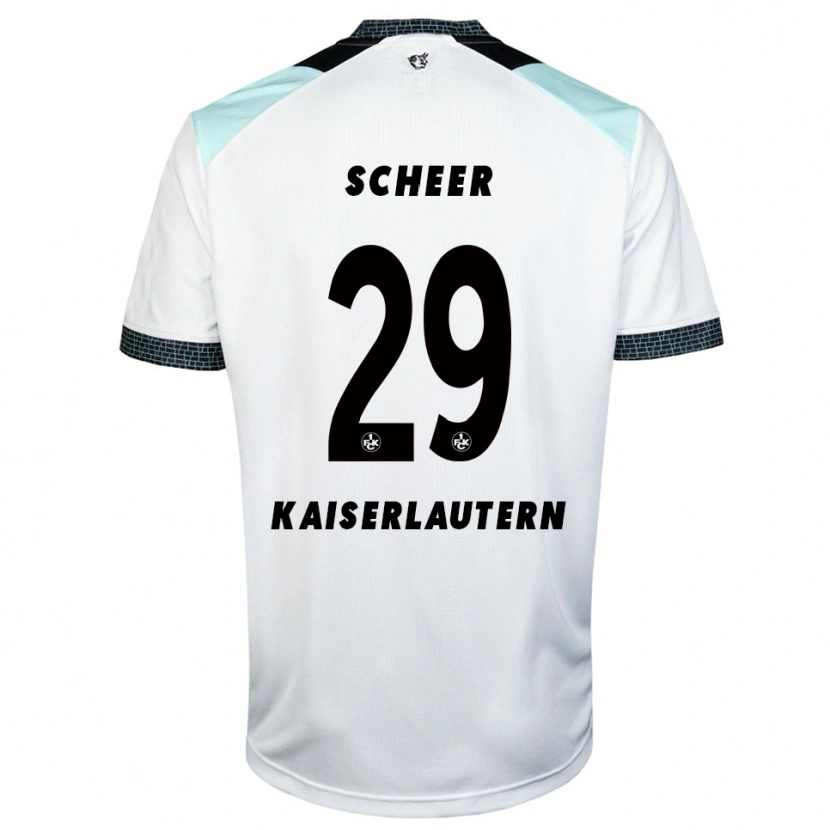 Danxen Dětské Kian Scheer #29 Bílá Černá Daleko Hráčské Dresy 2025/26 Dres