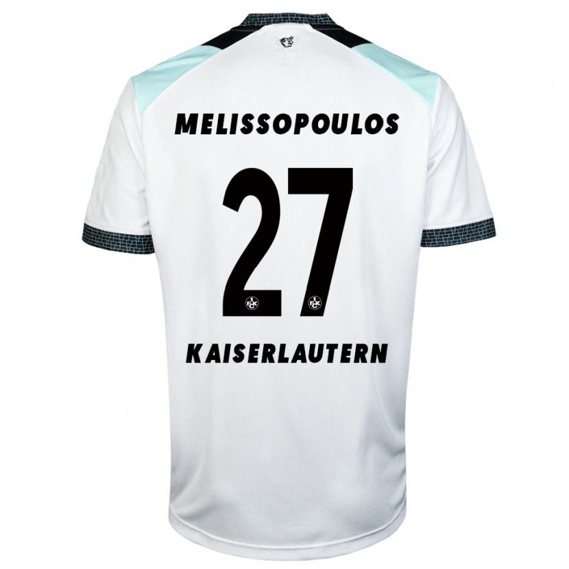 Danxen Dětské Samuel Melissopoulos #27 Bílá Černá Daleko Hráčské Dresy 2025/26 Dres