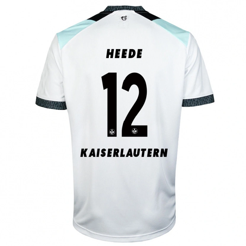 Danxen Dětské Jannis Heede #12 Bílá Černá Daleko Hráčské Dresy 2025/26 Dres