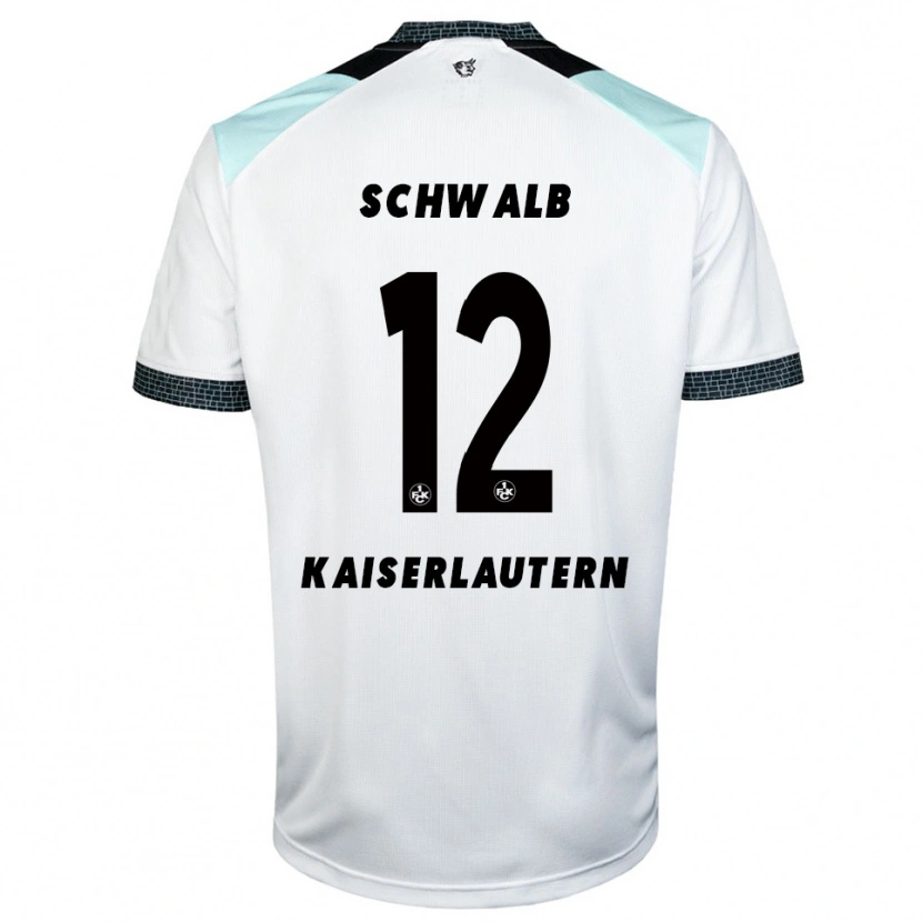 Danxen Dětské Yannick Schwalb #12 Bílá Černá Daleko Hráčské Dresy 2025/26 Dres
