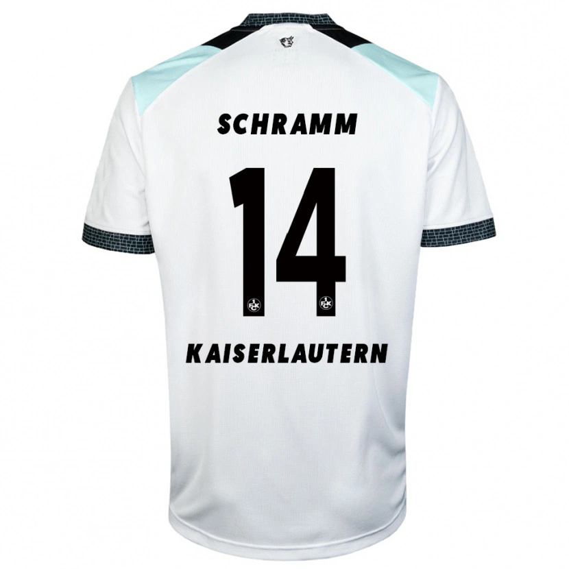 Danxen Dětské David Schramm #14 Bílá Černá Daleko Hráčské Dresy 2025/26 Dres