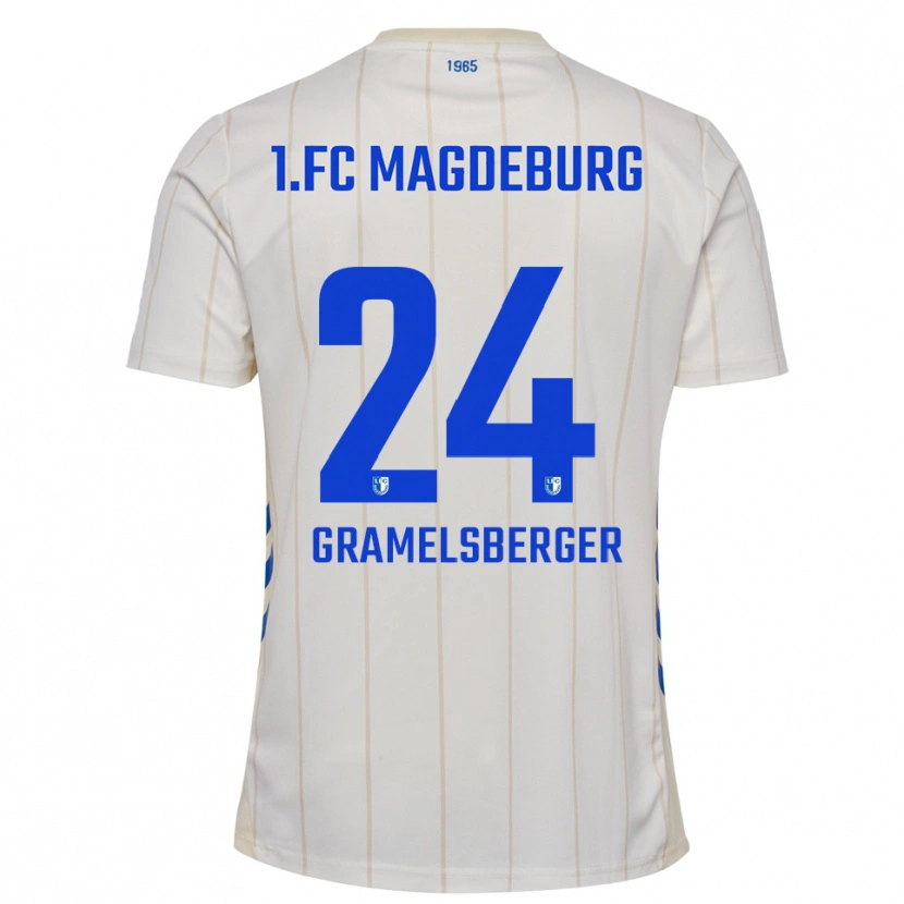 Danxen Dětské Lennert Gramelsberger #24 Bílá Modrá Daleko Hráčské Dresy 2025/26 Dres