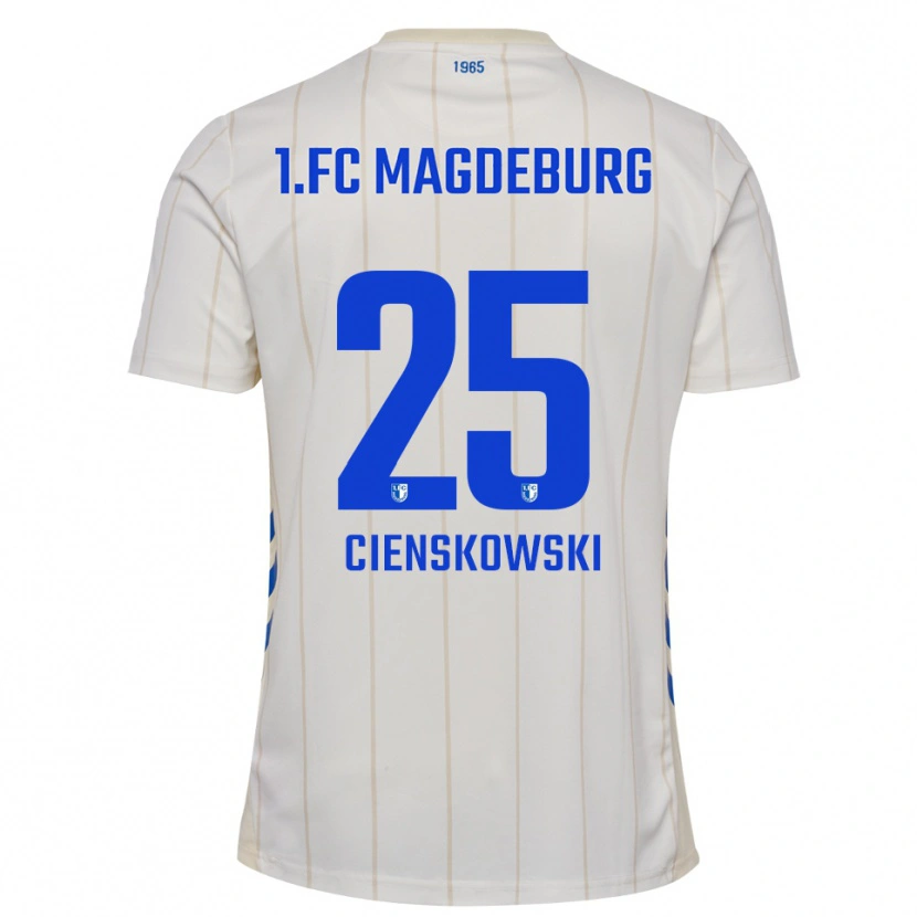 Danxen Dětské Amy Cienskowski #25 Bílá Modrá Daleko Hráčské Dresy 2025/26 Dres
