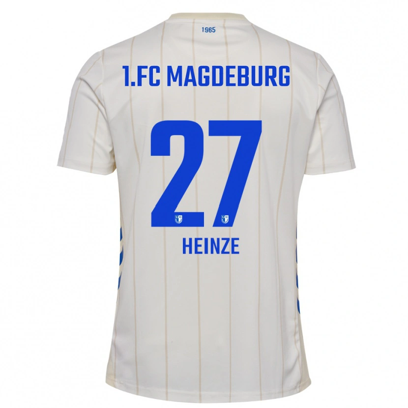 Danxen Dětské Vanessa Heinze #27 Bílá Modrá Daleko Hráčské Dresy 2025/26 Dres