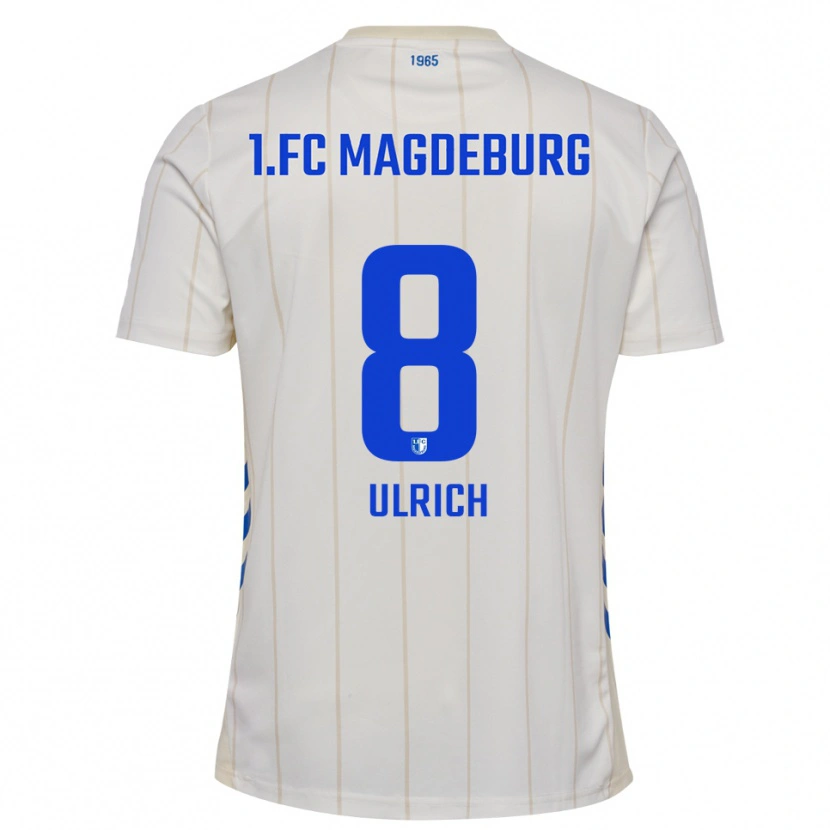 Danxen Dětské Laurin Ulrich #8 Bílá Modrá Daleko Hráčské Dresy 2025/26 Dres
