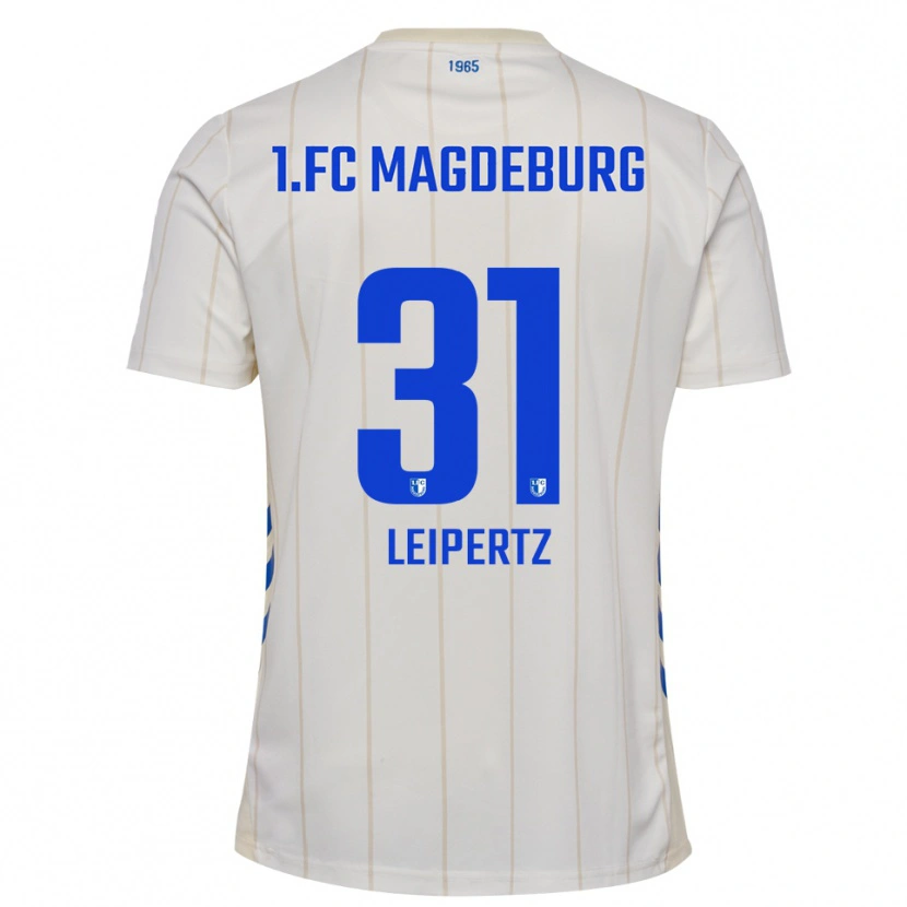 Danxen Dětské Robert Leipertz #31 Bílá Modrá Daleko Hráčské Dresy 2025/26 Dres