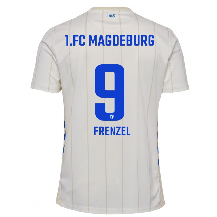 Danxen Dětské Joonas Frenzel #9 Bílá Modrá Daleko Hráčské Dresy 2025/26 Dres