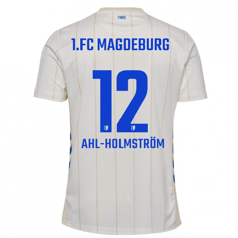 Danxen Dětské Alexander Ahl-Holmström #12 Bílá Modrá Daleko Hráčské Dresy 2025/26 Dres