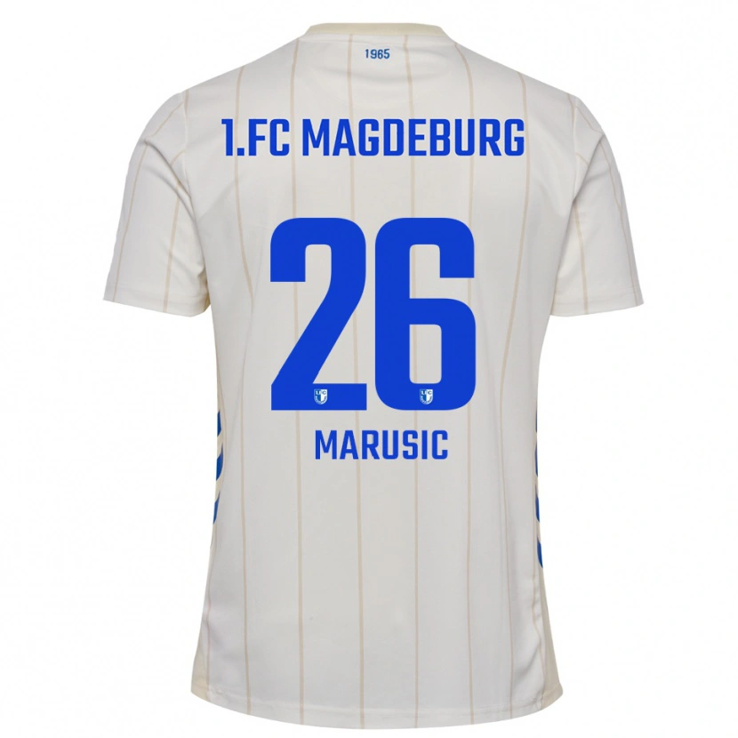 Danxen Dětské Aleksa Marusic #26 Bílá Modrá Daleko Hráčské Dresy 2025/26 Dres