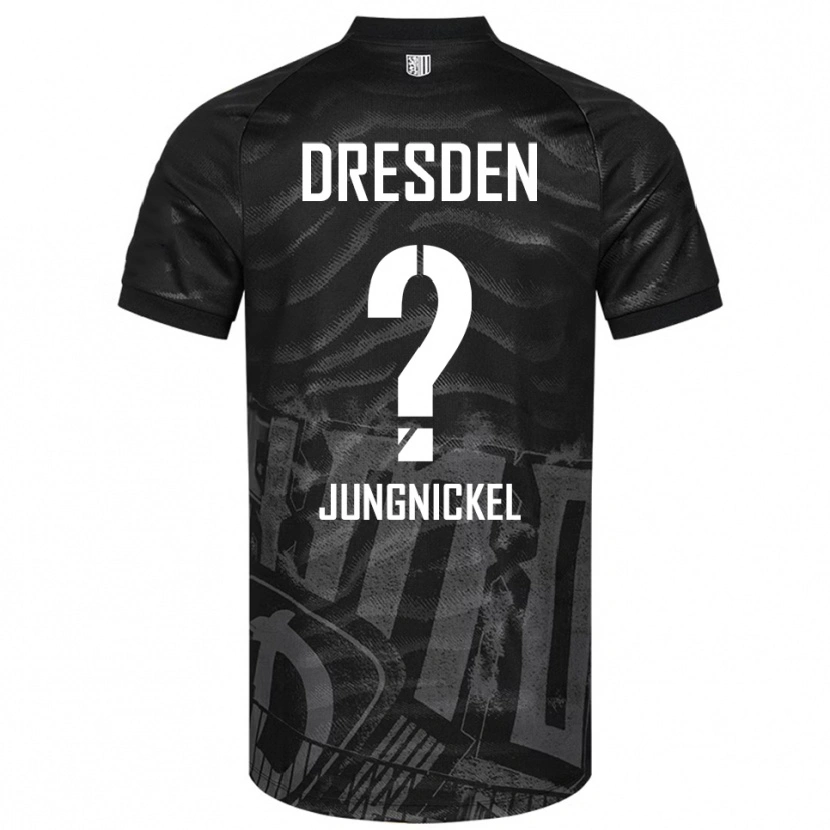 Danxen Dětské Lars Jungnickel #0 Černá Šedá Daleko Hráčské Dresy 2025/26 Dres